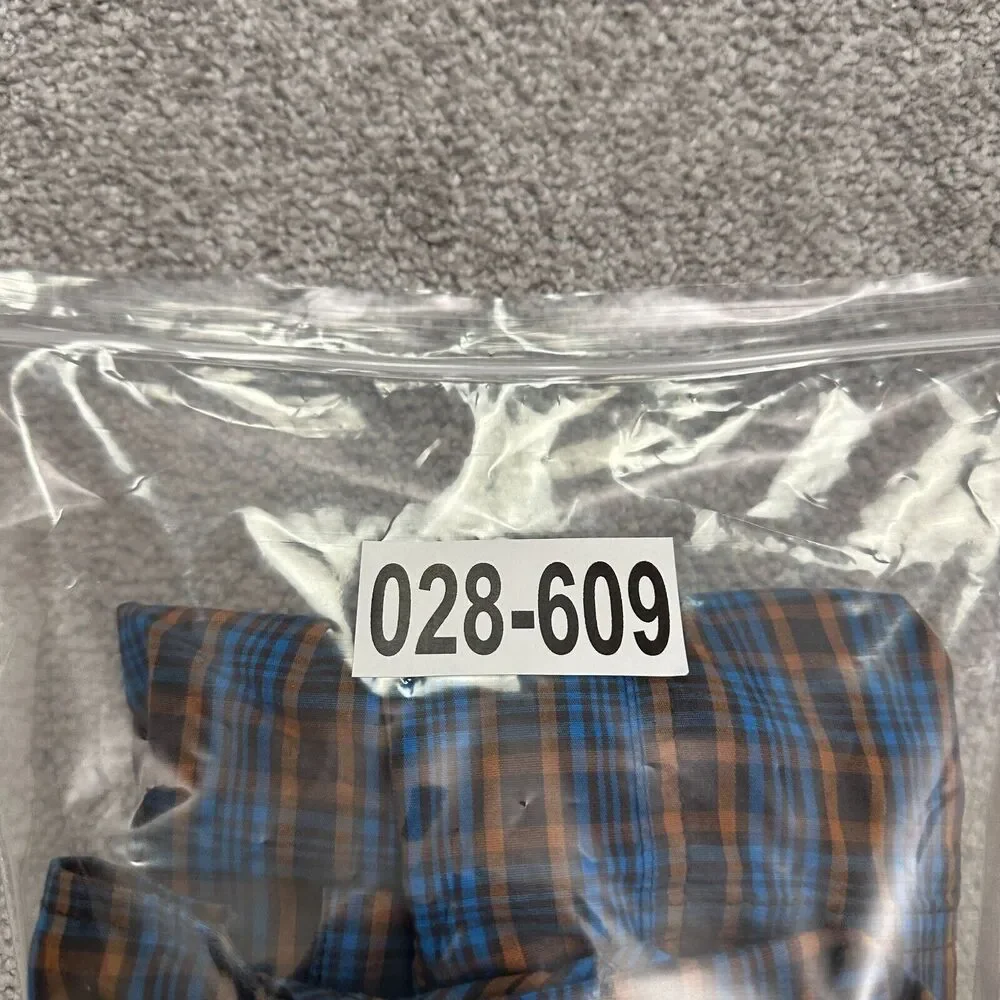 Columbia Rapid Rivers Shirt Mens Large Brown Blue Long Sleeve Plaid Casual Fish